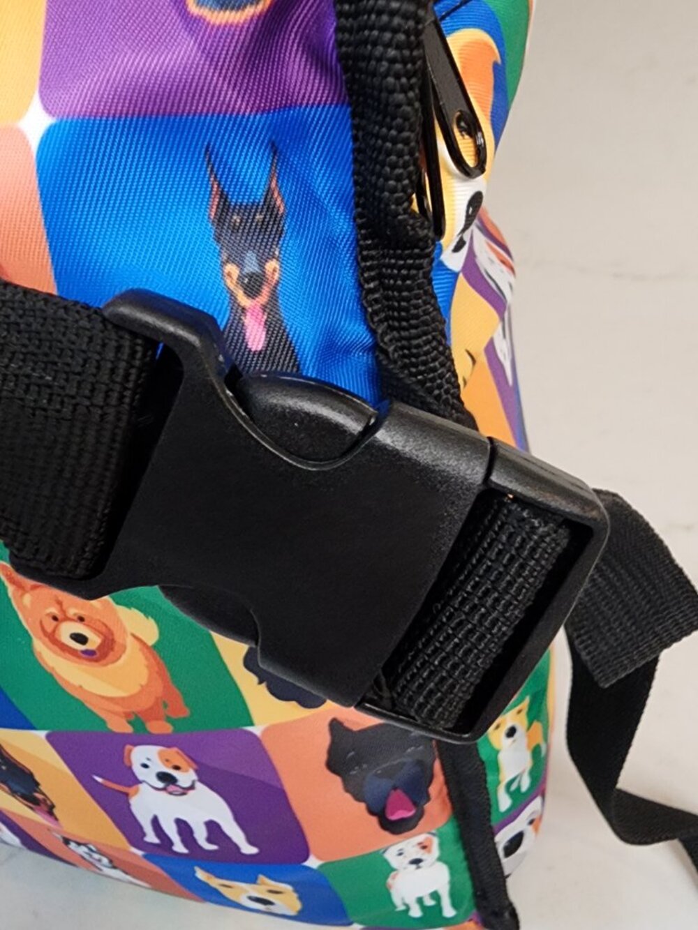 Pop Art Dog Breeds Insulated Lunch Bag Colorful Puppy Print Cooler Tote - Picture 15 of 15